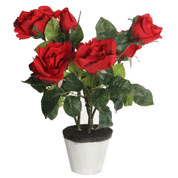 Artificial Plant - Red Rose - MICA